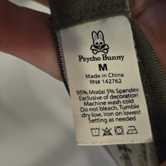 Psycho Bunny Gray Cotton Bra NWT SzM - Picture 6 of 6